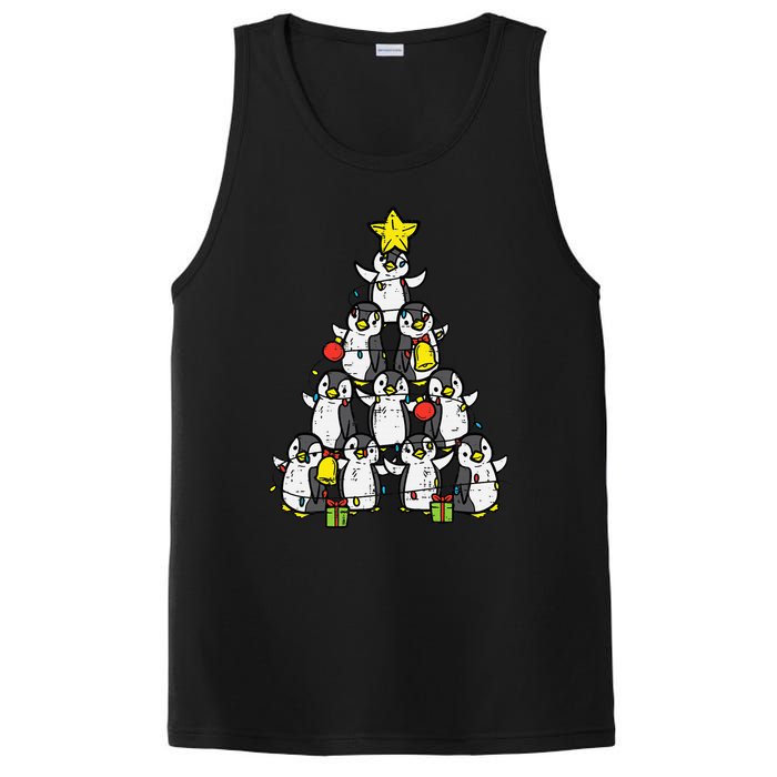 Penguin Christmas Tree Cute Xmas PosiCharge Competitor Tank