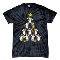 Penguin Christmas Tree Cute Xmas Tie-Dye T-Shirt