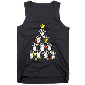 Penguin Christmas Tree Cute Xmas Tank Top