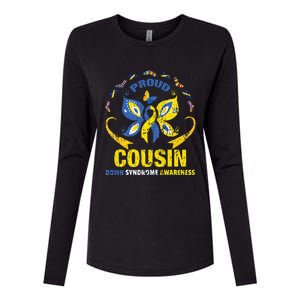 Proud Cousin T21 World Down Syndrome Awareness Da Womens Cotton Relaxed Long Sleeve T-Shirt