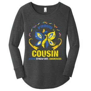 Proud Cousin T21 World Down Syndrome Awareness Da Women's Perfect Tri Tunic Long Sleeve Shirt