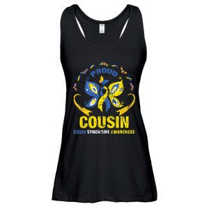 Proud Cousin T21 World Down Syndrome Awareness Da Ladies Essential Flowy Tank