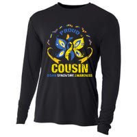 Proud Cousin T21 World Down Syndrome Awareness Da Cooling Performance Long Sleeve Crew