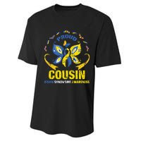 Proud Cousin T21 World Down Syndrome Awareness Da Performance Sprint T-Shirt