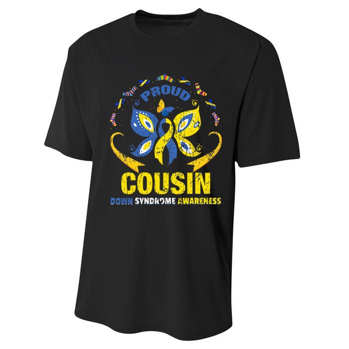 Proud Cousin T21 World Down Syndrome Awareness Da Performance Sprint T-Shirt