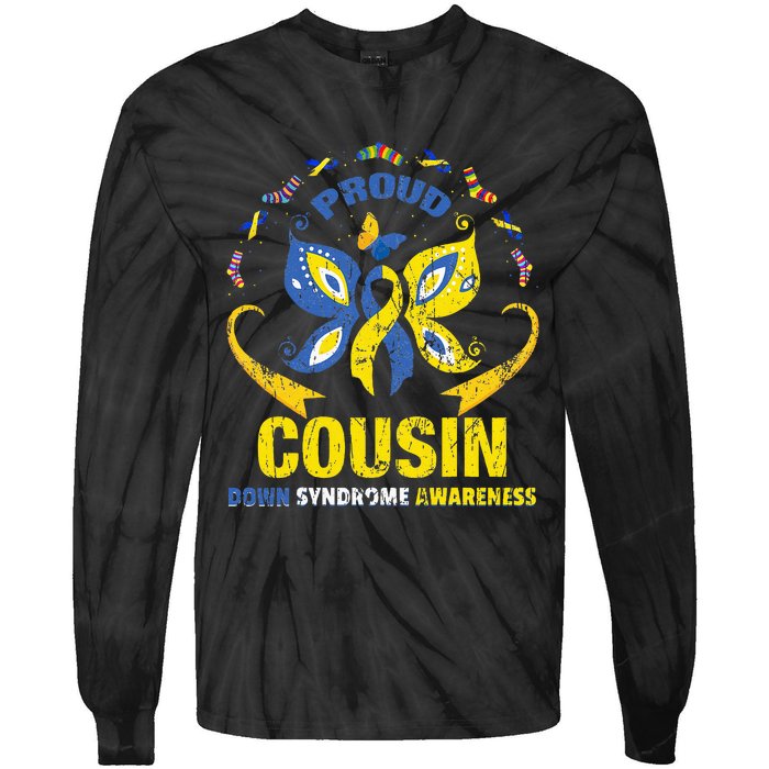 Proud Cousin T21 World Down Syndrome Awareness Da Tie-Dye Long Sleeve Shirt