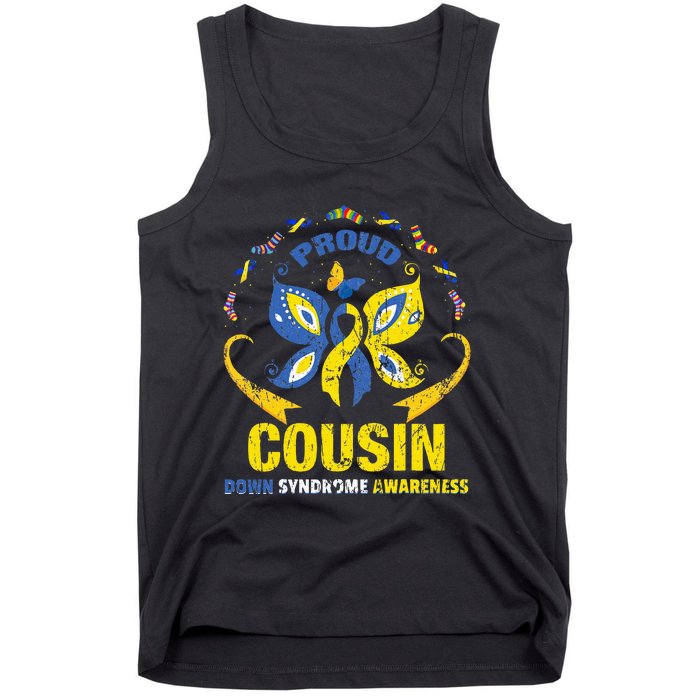 Proud Cousin T21 World Down Syndrome Awareness Da Tank Top