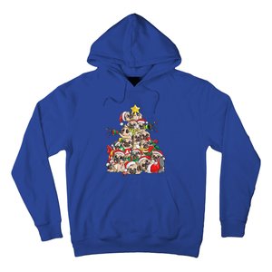 Pug Christmas Tree Dog Santa Xmas Boys Girls Merry Dogmas Gift Hoodie