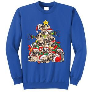 Pug Christmas Tree Dog Santa Xmas Boys Girls Merry Dogmas Gift Sweatshirt