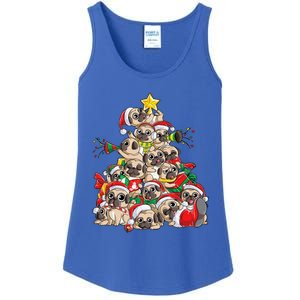 Pug Christmas Tree Dog Santa Xmas Boys Girls Merry Dogmas Gift Ladies Essential Tank