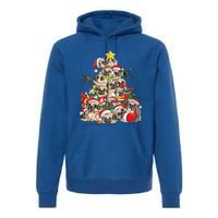 Pug Christmas Tree Dog Santa Xmas Boys Girls Merry Dogmas Gift Premium Hoodie