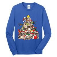 Pug Christmas Tree Dog Santa Xmas Boys Girls Merry Dogmas Gift Tall Long Sleeve T-Shirt