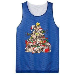 Pug Christmas Tree Dog Santa Xmas Boys Girls Merry Dogmas Gift Mesh Reversible Basketball Jersey Tank