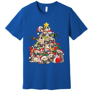 Pug Christmas Tree Dog Santa Xmas Boys Girls Merry Dogmas Gift Premium T-Shirt