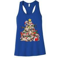 Pug Christmas Tree Dog Santa Xmas Boys Girls Merry Dogmas Gift Women's Racerback Tank