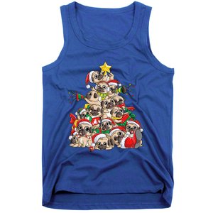 Pug Christmas Tree Dog Santa Xmas Boys Girls Merry Dogmas Gift Tank Top