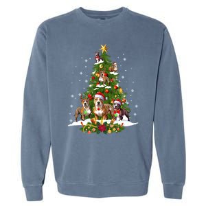 Pitbull Christmas Tree Pitbull Dog Xmas Party Great Gift Garment-Dyed Sweatshirt