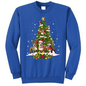 Pitbull Christmas Tree Pitbull Dog Xmas Party Great Gift Sweatshirt