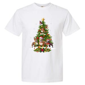 Pitbull Christmas Tree Pitbull Dog Xmas Party Great Gift Garment-Dyed Heavyweight T-Shirt