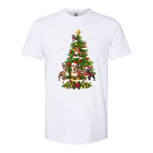 Pitbull Christmas Tree Pitbull Dog Xmas Party Great Gift Softstyle CVC T-Shirt