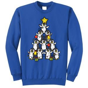 Penguin Christmas Tree Cute Xmas Girls Great Gift Sweatshirt