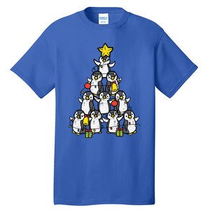 Penguin Christmas Tree Cute Xmas Girls Great Gift Tall T-Shirt