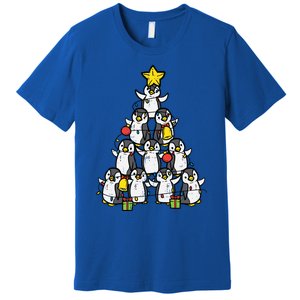 Penguin Christmas Tree Cute Xmas Girls Great Gift Premium T-Shirt