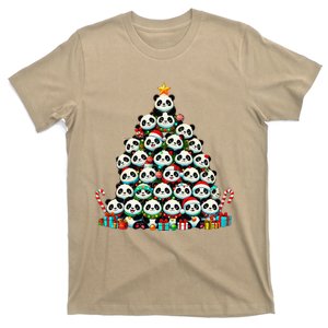 Panda Christmas Tree Funny Panda Bear Xmas T-Shirt