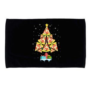 Pizza Christmas Tree Microfiber Hand Towel