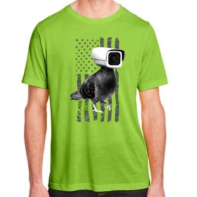 Pidgeon Camera USA Flag Adult ChromaSoft Performance T-Shirt