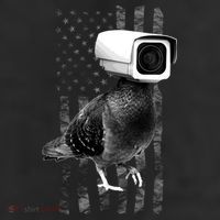 Pidgeon Camera USA Flag 11oz C Handle Ceramic Mug