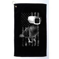 Pidgeon Camera USA Flag Golf Towel