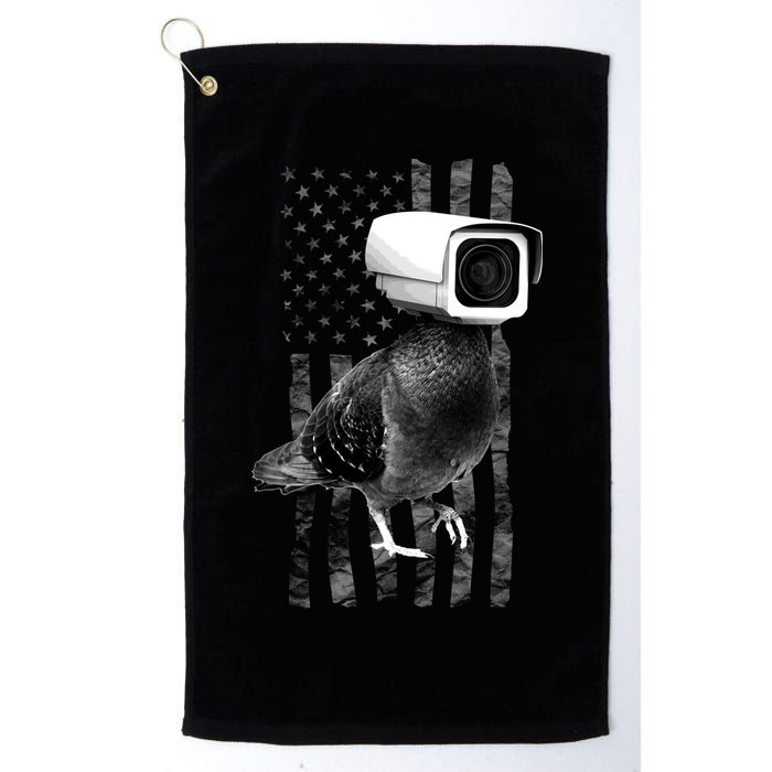 Pidgeon Camera USA Flag Golf Towel