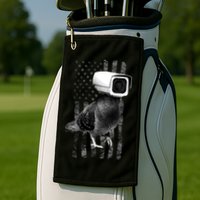 Pidgeon Camera USA Flag Golf Towel