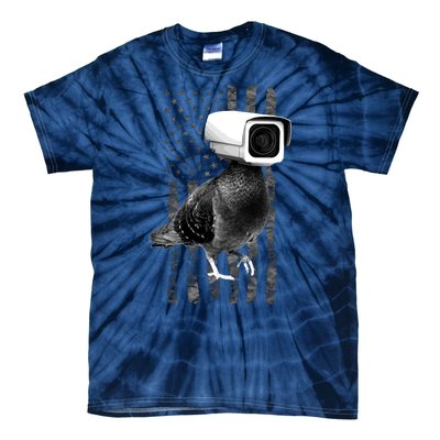 Pidgeon Camera USA Flag Tie-Dye T-Shirt