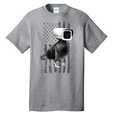 Pidgeon Camera USA Flag Tall T-Shirt