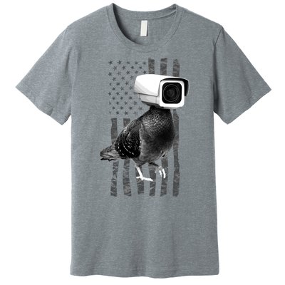 Pidgeon Camera USA Flag Premium T-Shirt