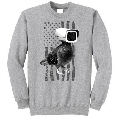 Pidgeon Camera USA Flag Tall Sweatshirt