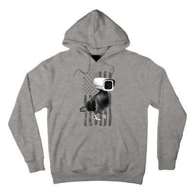 Pidgeon Camera USA Flag Tall Hoodie