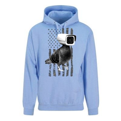 Pidgeon Camera USA Flag Unisex Surf Hoodie