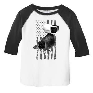 Pidgeon Camera USA Flag Toddler Fine Jersey T-Shirt