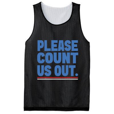 Please Count Us Out Funny Phoenix City Arizona Mesh Reversible Basketball Jersey Tank