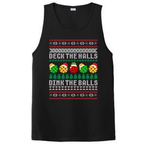 Pickleball Christmas Ugly Holiday Party Gift PosiCharge Competitor Tank