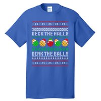 Pickleball Christmas Ugly Holiday Party Gift Tall T-Shirt