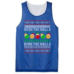 Pickleball Christmas Ugly Holiday Party Gift Mesh Reversible Basketball Jersey Tank