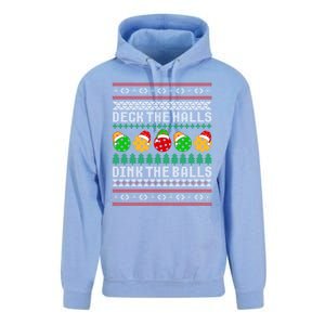 Pickleball Christmas Ugly Holiday Party Gift Unisex Surf Hoodie