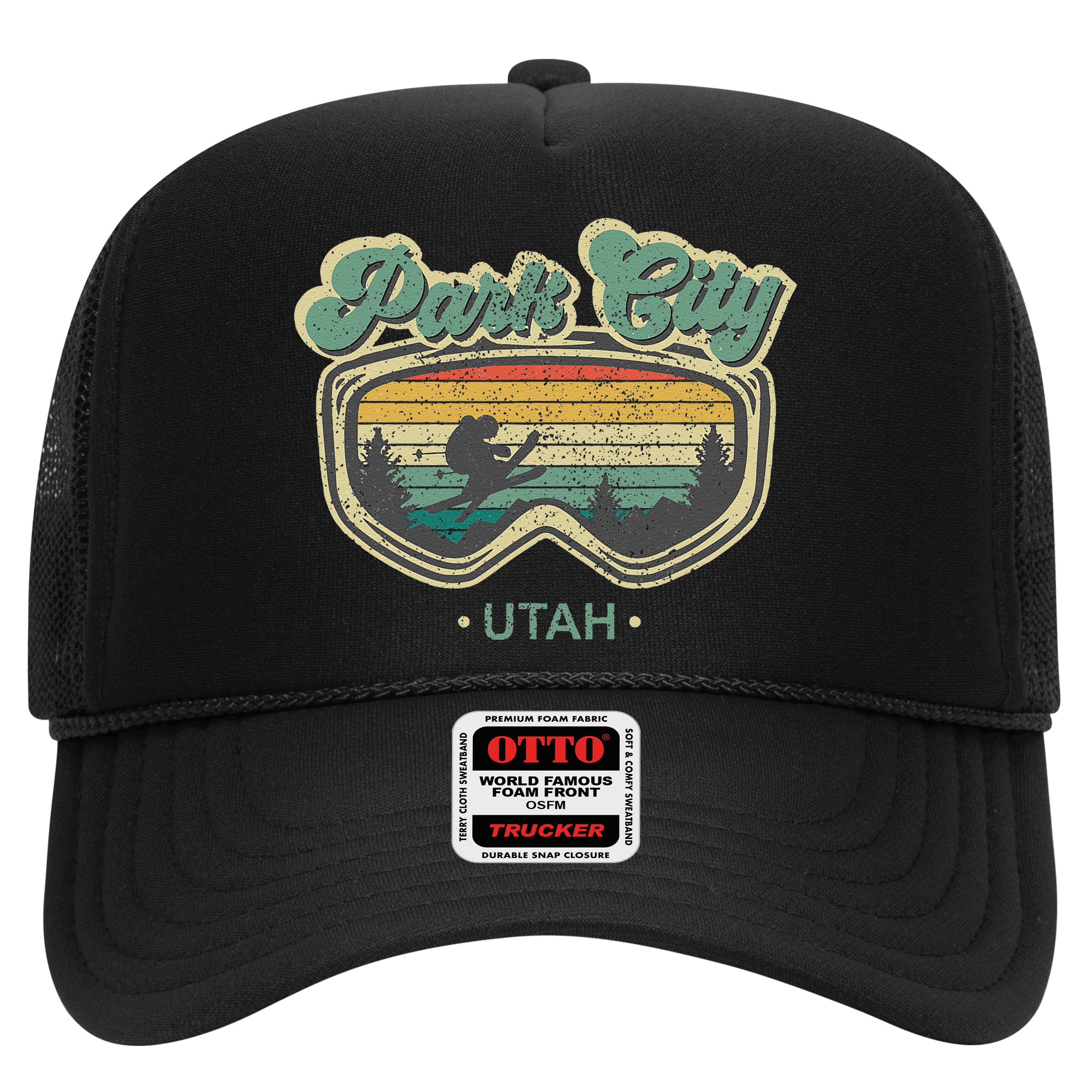 Park City Utah Ski Winter Sports Vintage Souvenir Skier Hat