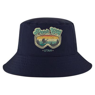 Park City Utah Ski Winter Sports Vintage Souvenir Skier Cool Comfort Performance Bucket Hat