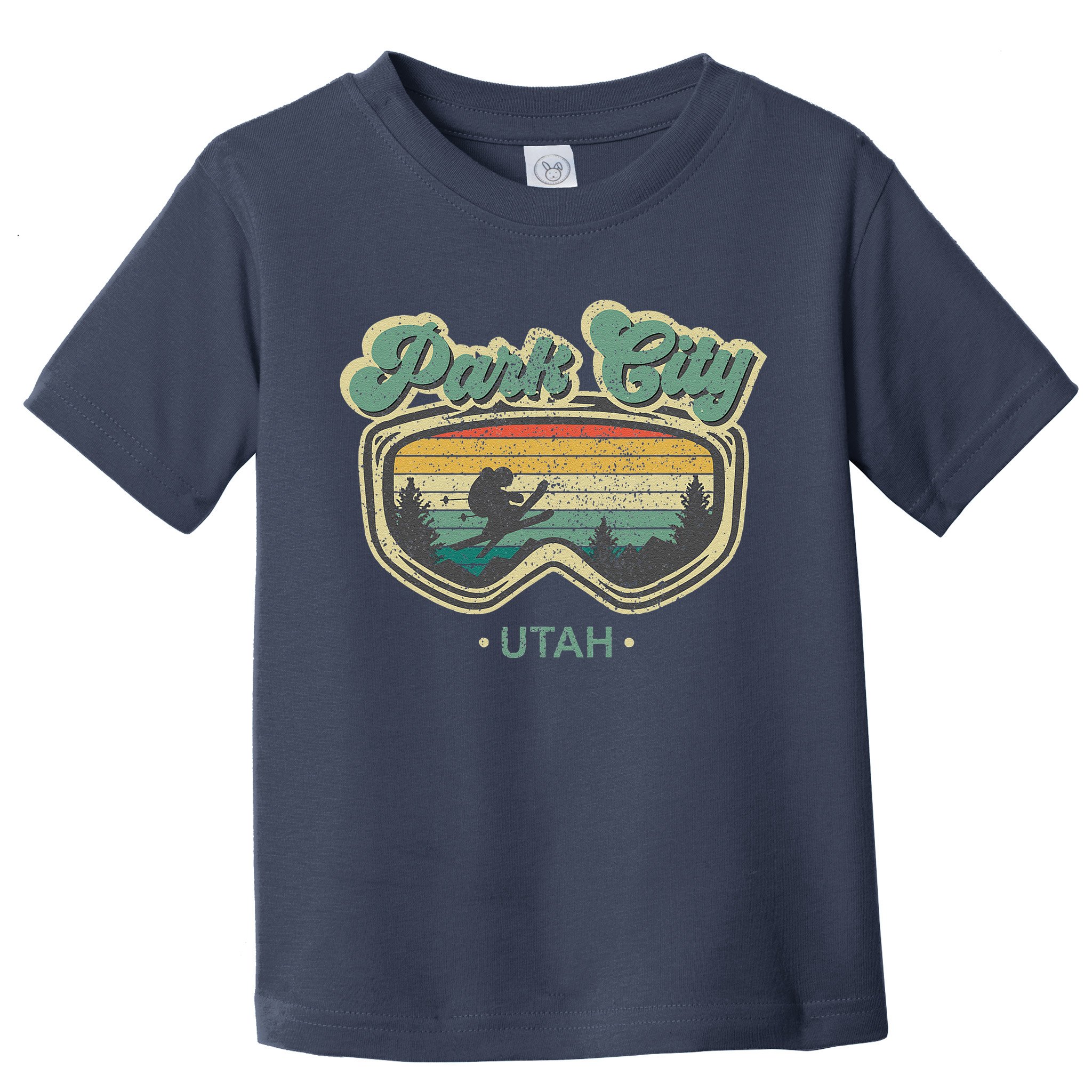 Park City Utah Ski Winter Sports Vintage Souvenir Skier Toddler T-Shirt
