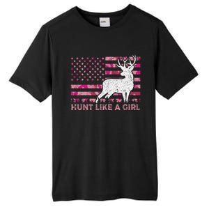 Pink Camo Usa Flag Patriotic Deer Hunting Hunt Like A Gift Tall Fusion ChromaSoft Performance T-Shirt